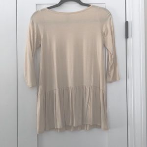 Rachel Pally Sissy Peplum Top Size XS Cream